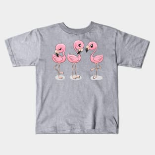 Cute Flamingos Kids T-Shirt